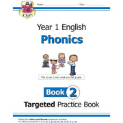 KS1 English Targeted Practice Book Phonics Year 1 Book 1-3 Collection 3 Books Set - The Book Bundle