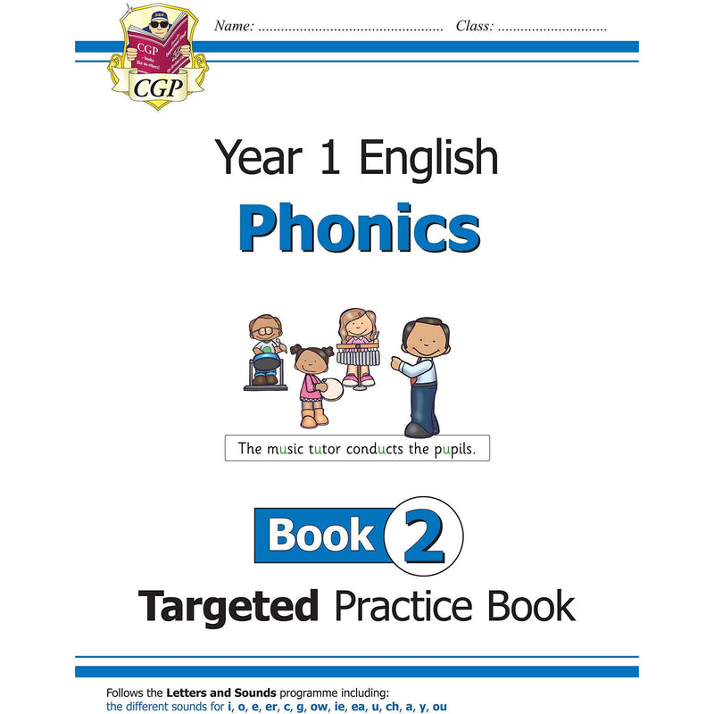 KS1 English Targeted Practice Book Phonics Year 1 Book 1-3 Collection 3 Books Set - The Book Bundle