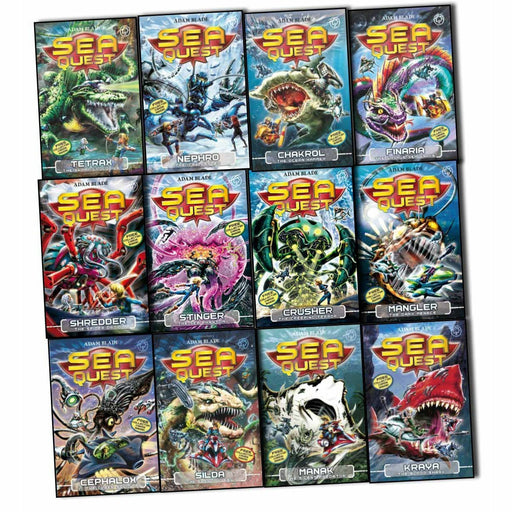 Sea Quest Series Collection 12 Books Pack Set By Adam Blade - The Book Bundle