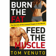 Two paperback books from Sean Bartram's fitness collection, "Burn the Fat, Feed the Muscle" and High-Intensity Interval Training for Women.