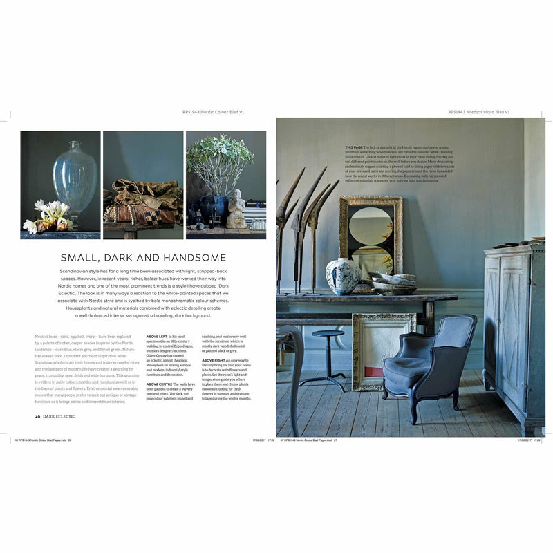 Hardcover of "Decorating With a Vibrant Modern Palette" by Antonia af Petersens, featuring colorful interior pages.