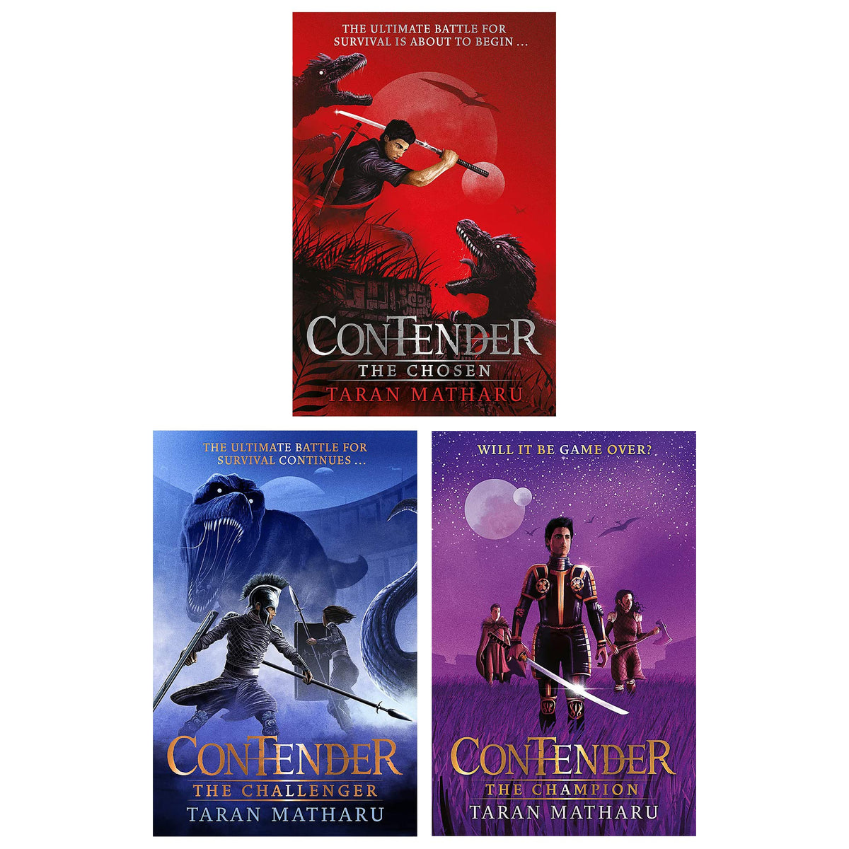 Contender Text Contender Series 3 Books Collection Set by Taran Matharu (The Chosen ...