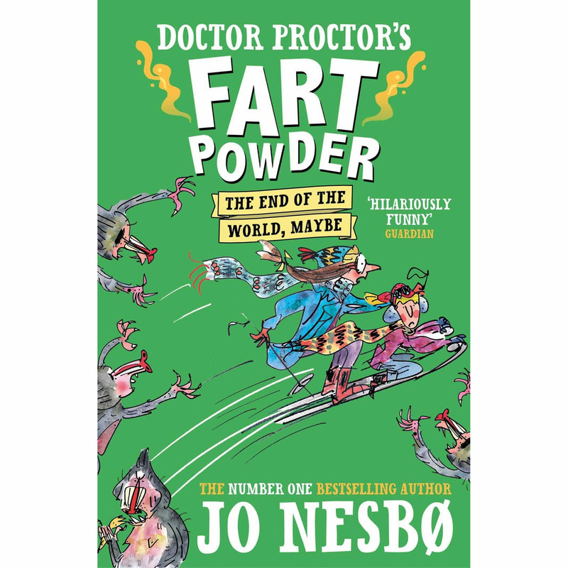 Doctor Proctor's Fart Powder 4-book collection by Jo Nesbø, paperback fiction set featuring colorful covers and playful illustrations.