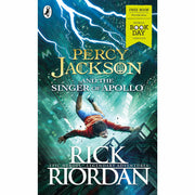 Percy Jackson and the Singer of Apollo paperback fiction book by Rick Riordan, Puffin edition for World Book Day 2019.