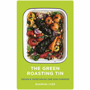 Set of two vegetarian cookbooks by Rukmini Iyer and Iota, featuring green roasting tin recipes for beginners on the 5:2 fast diet.