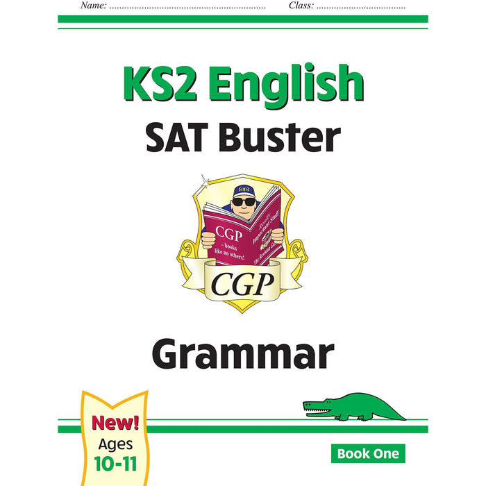 CGP KS2 English SAT Buster Grammar, Punctuation Book, Spelling Book, Grammar, Punctuation and Spelling Answer Book 4 Books Collection Set - The Book Bundle