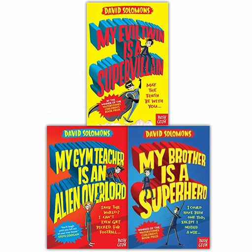 My Brother Is A Superhero Series Collection David Solomons 3 Books Set ( My Evil Twin Is a Supervillain, My Brother Is a Superhero) - The Book Bundle