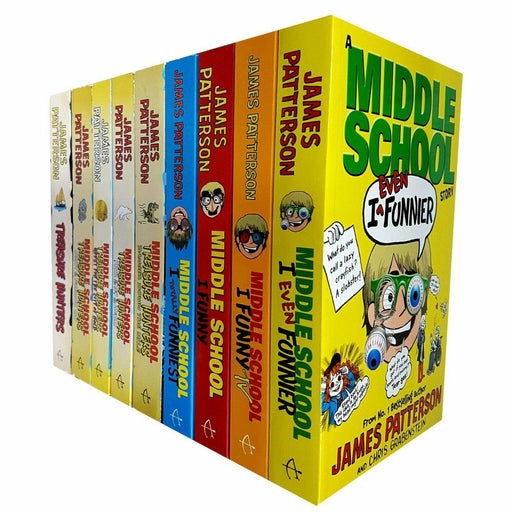 Middle School Funny Series and Treasure Hunters Series 9 Books Collection Set - The Book Bundle