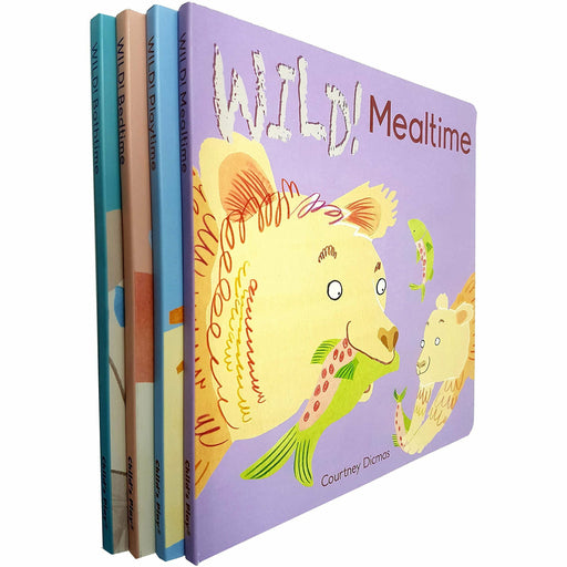 Wild Series 4 Books Collection Set By Courtney Dicmas (Mealtime, Playtime, Bedtime, Bathtime) - The Book Bundle