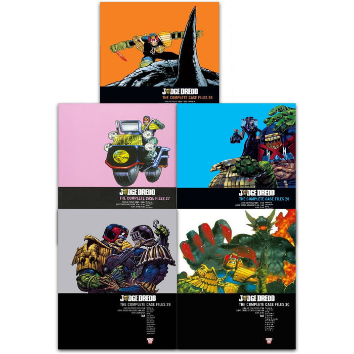 Judge Dredd: Complete Case Files Volume 26-30 Collection 5 Books Set (Series 6) By John Wagner - The Book Bundle