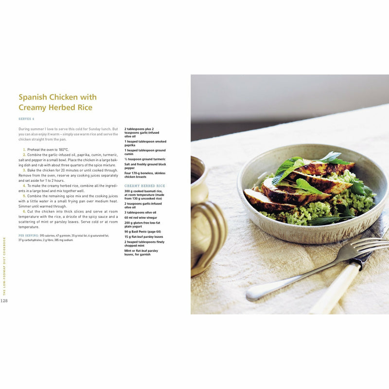 Paperback cookbook by Dr. Sue Shepherd featuring 150 low-FODMAP recipes for symptom relief, with colorful dish photos.