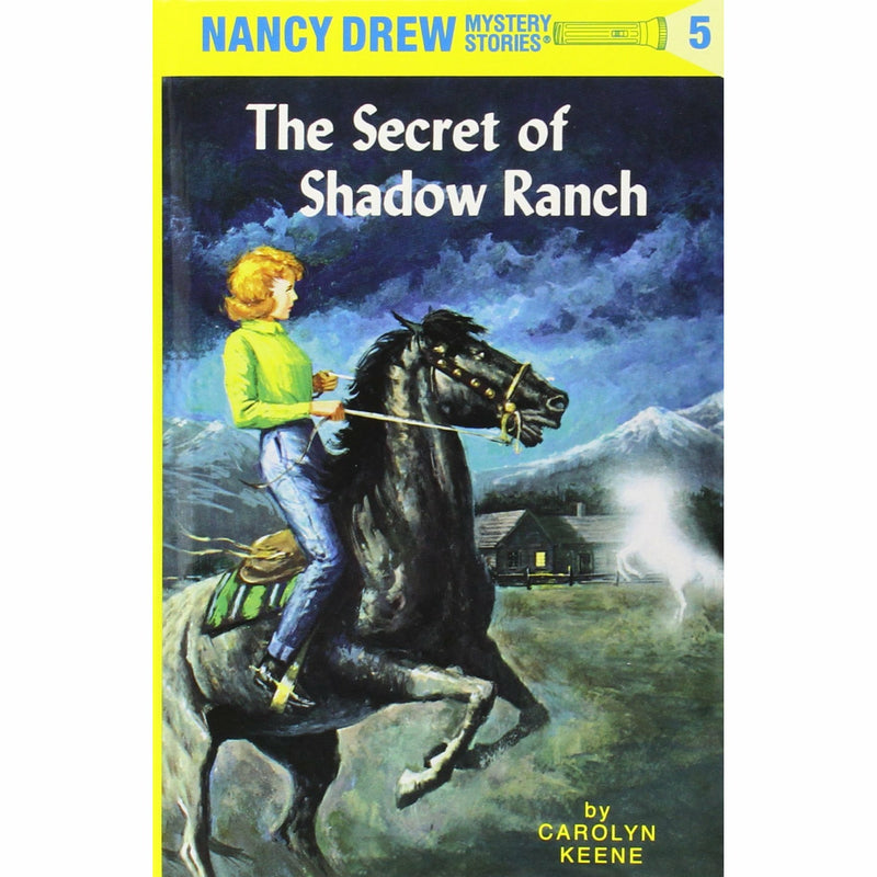 Set of five hardcover Nancy Drew books by Carolyn Keene in a collector's edition box, featuring classic mystery fiction.