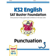 CGP New KS2 English SAT Buster Foundation Grammar, Punctuation, Spelling, Grammar 4 Books Collection Set - The Book Bundle
