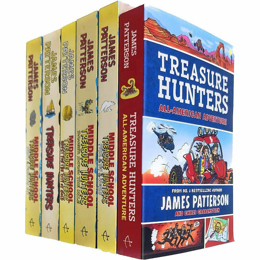 Treasure Hunters Middle School Series 1-6 Books Collection Set By James Patterson - The Book Bundle