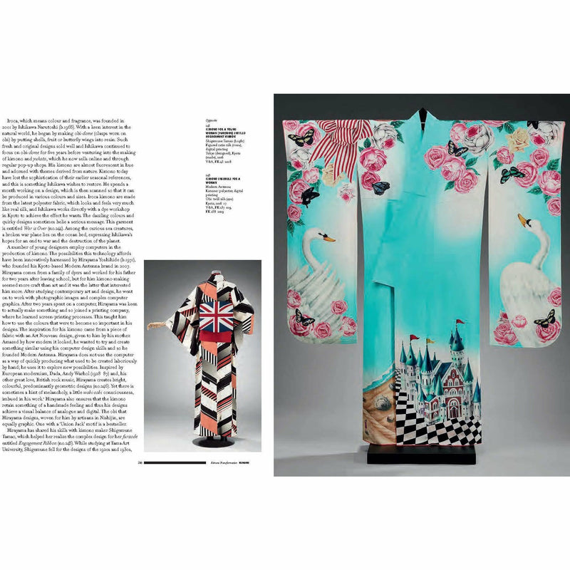 Hardcover book "Kyoto to Catwalk" by Anna Jackson, V&A Publications, featuring traditional kimono designs and fashion insights.