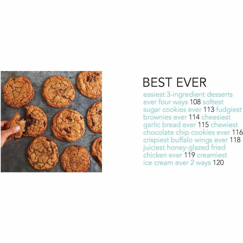 Cover of Tasty hardcover cookbook titled "Latest and Greatest," featuring colorful food images and the Tasty brand logo.