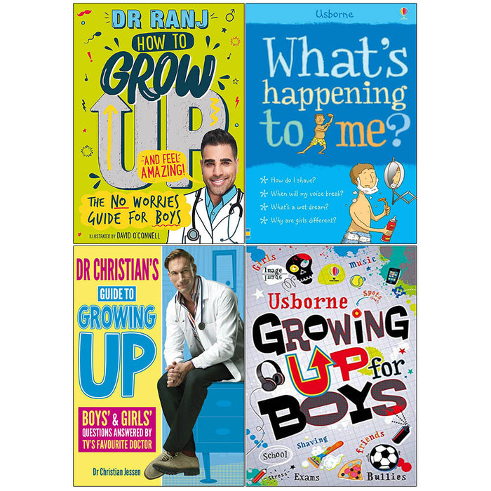 How to Grow Up, What's Happening, Dr Christian's Guide, Growing Up 4 Books Collection Set - The Book Bundle