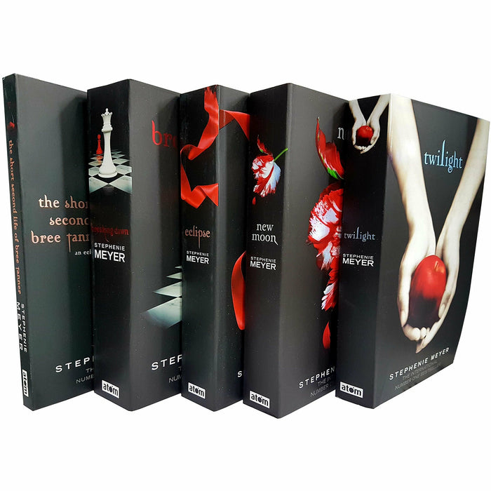 Twilight Saga Black Cover Stephenie Meyer 5 Books Collection Set - The Book Bundle