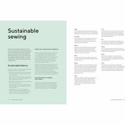 Hardcover book titled "The Great British Sewing Bee: Sustainable Style" by Caroline Akselson & Alexandra Bruce, featuring sewing projects.