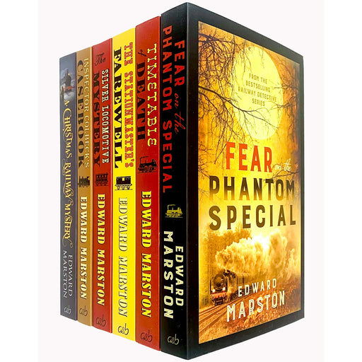 Edward Marston Railway Detective Series 6 Books Collection Set (Fear on the Phantom Special) - The Book Bundle