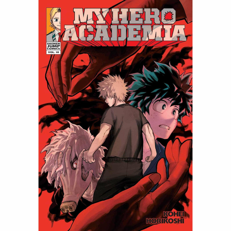 My Hero Academia 10-book collection set by Kohei Horikoshi, featuring paperback editions of the popular manga series.