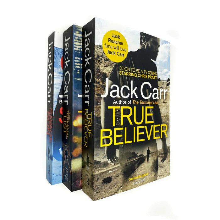 Jack Carr James Reece Series 3 books Collection Set(Savage Son,True Believer,The Terminal List) - The Book Bundle