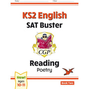 CGP New KS2 English Reading SAT Buster Fiction, Non-Fiction, Poetry, Answer Book 4 Books Collection Set - The Book Bundle