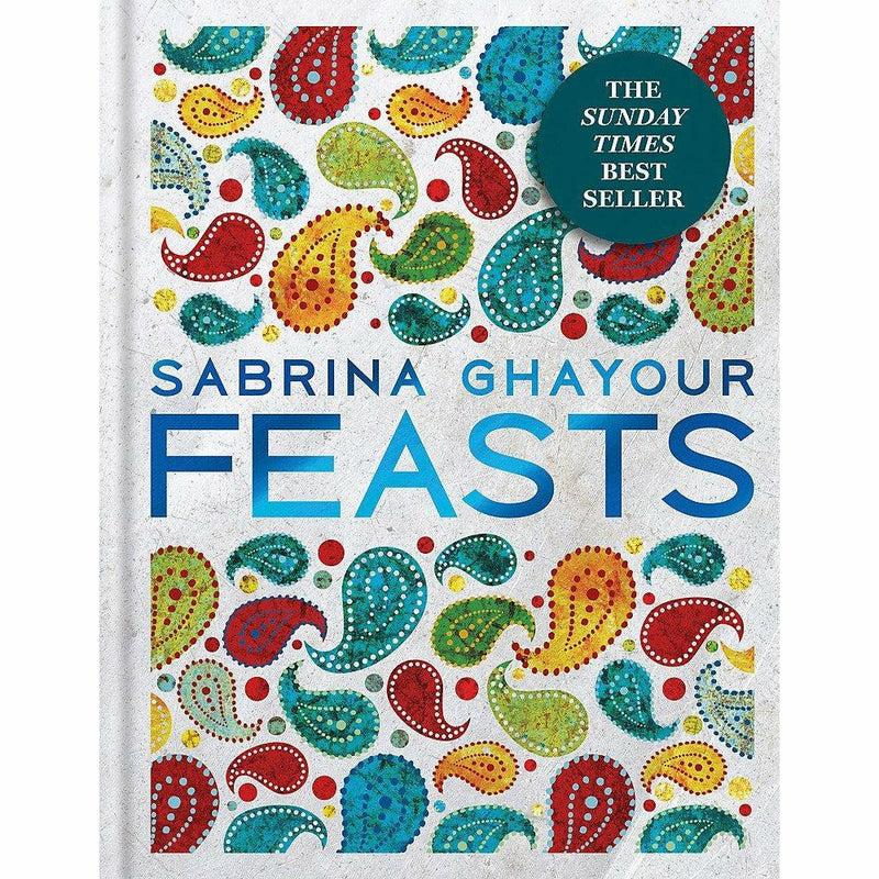 Set of two hardcover cookbooks, Oklava & Feasts by Sabrina Ghayour, featuring Middle Eastern recipes and culinary inspiration.