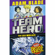 Team Hero Series four-book collection by Adam Blade, paperback young adult fantasy set with colorful cover illustrations.