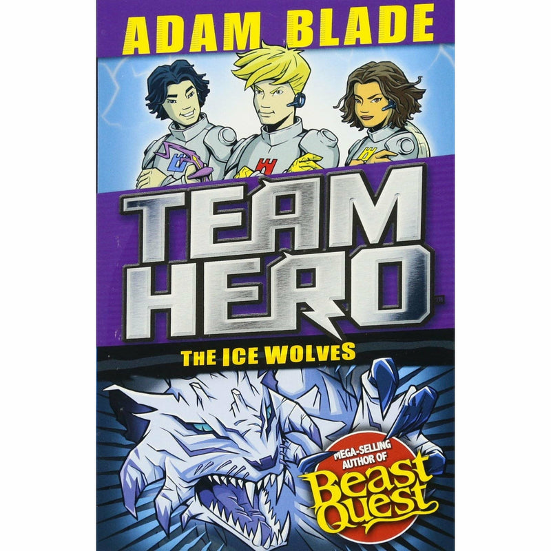 Team Hero Series four-book collection by Adam Blade, paperback young adult fantasy set with colorful cover illustrations.