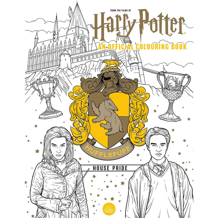Harry Potter Collection The Official Colouring 4 Books Collection Set(Ravenclaw House Pride, Gryffindor House Pride, Hufflepuff House Pride & Slytherin House Pride) - The Book Bundle