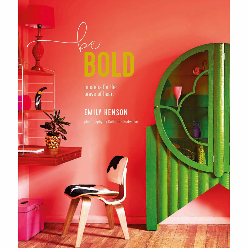 Set of three hardcover books by Emily Henson, including Be Bold, Life Unstyled, and Bohemian Modern, featuring modern lifestyle and design.