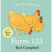 Set of five ABC Zoo and farm-themed board books for ages 0-2 by Rod Campbell, featuring colorful animal illustrations.