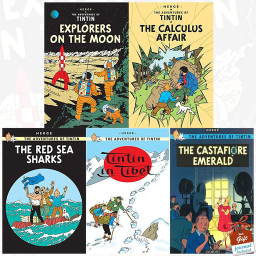 The Adventures of Tintin Books Collection Series 4: 5 Books Set With Gift Journal - The Book Bundle