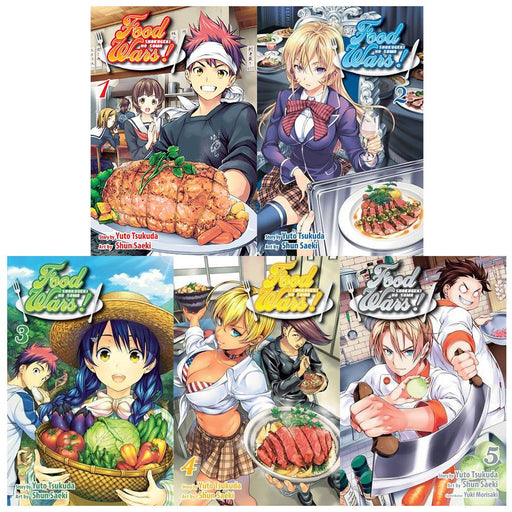 Food wars shokugeki no soma gn series 1 :5 Books Collection Set - The Book Bundle