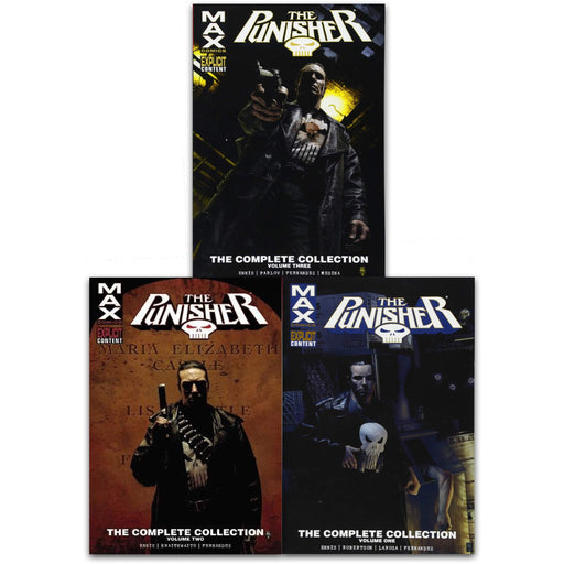 Punisher Max Complete Collection Volume 1- 3 Books Set (The Punisher: Max Comics) - The Book Bundle
