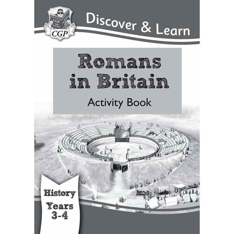 Cgp ks2 history discover and learn 3 books collection set (Ancient Egyptians, Romans in Britain, Ancient Greeks Activity book) - The Book Bundle