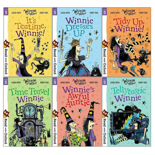 Read With Oxford Winnie and Wilbur (Stage 5) 6 Books Set - The Book Bundle