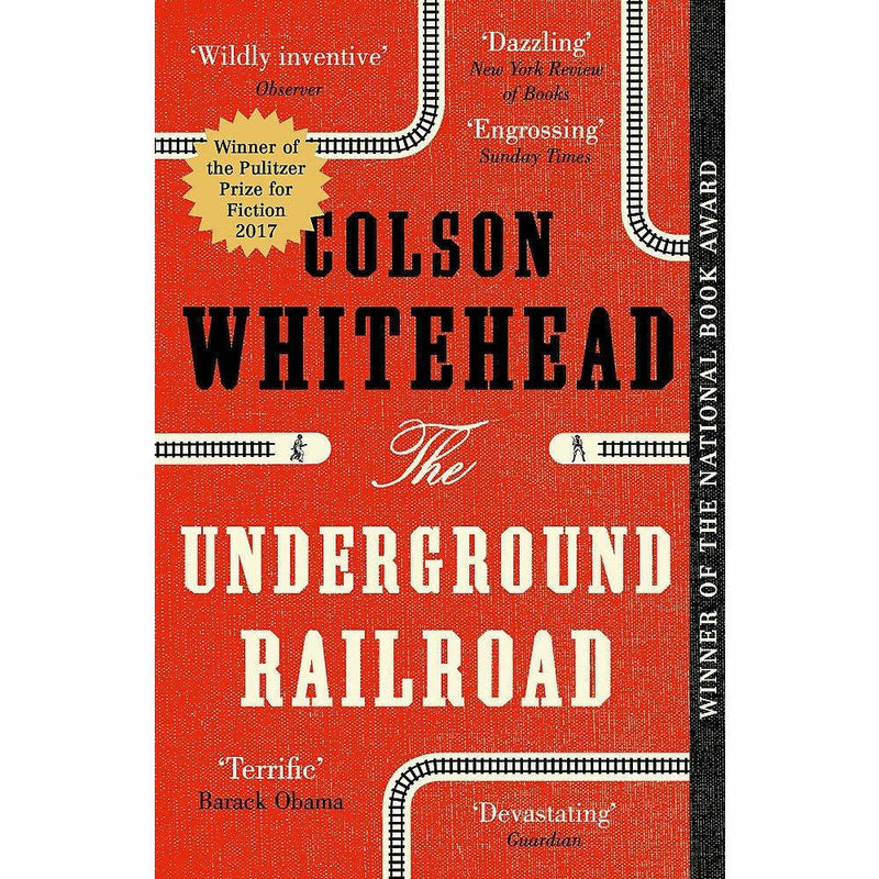 Three paperback books by Colson Whitehead: The Nickel Boys, The Underground Railroad, and The Colossus of New York, in a collection set.