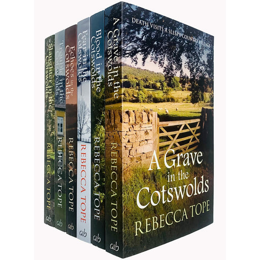 Rebecca Tope Cotswold Mystery Series Collection 6 Books Set (A Grave in the Cotswolds) - The Book Bundle