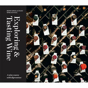 Hardcover book titled "Exploring & Tasting Wine" by Berry Bros Rudd Wi, featuring colorful cover design about wine tasting and exploration.