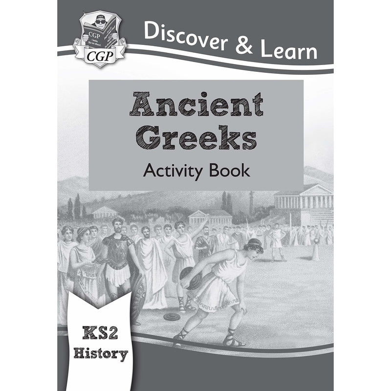 Cgp ks2 history discover and learn 3 books collection set (Ancient Egyptians, Romans in Britain, Ancient Greeks Activity book) - The Book Bundle