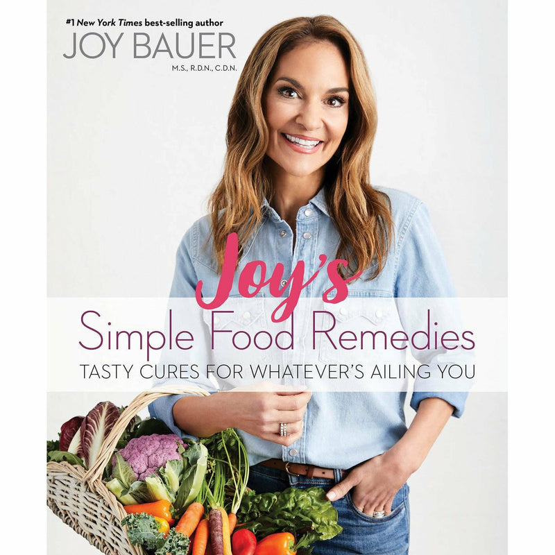 Hardcover of Joy Bauer's Simple Food Remedies book by Joy Bauer, featuring a clean, professional design on the cover.