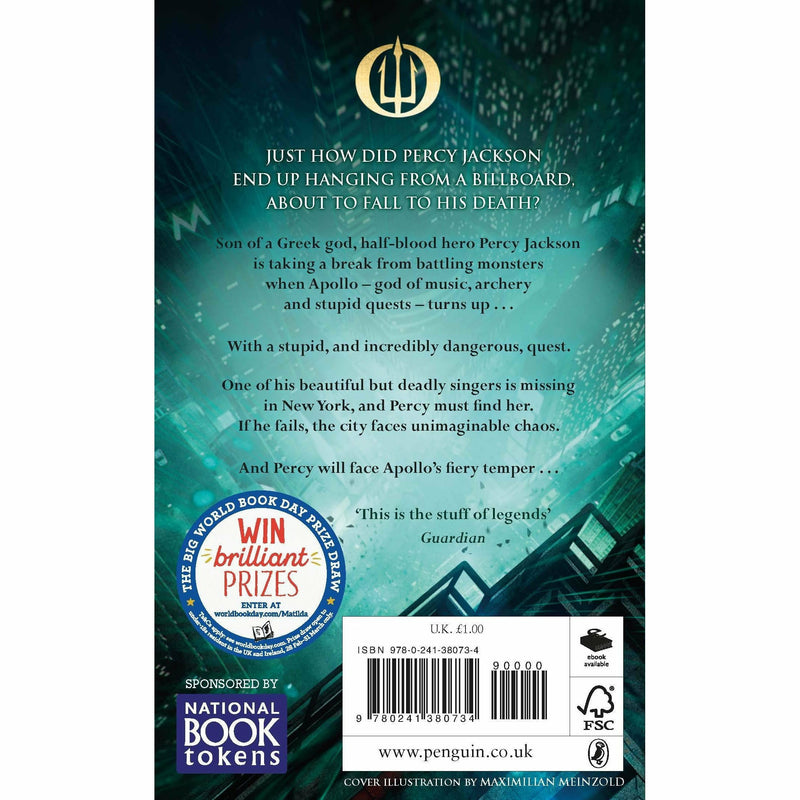 Paperback of Percy Jackson and the Singer of Apollo by Rick Riordan, featuring cover art from the Percy Jackson series.