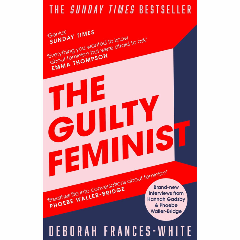 Set of three non-fiction books by Deborah Frances-White and Dr. Jennifer Gunter, including The Guilty Feminist, The Vagina Bible, and Period.