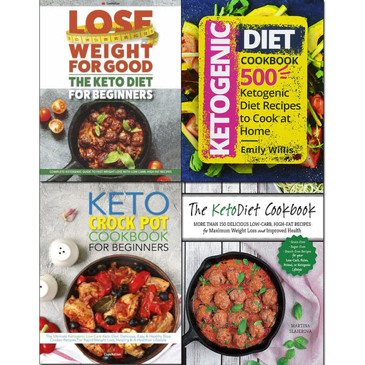 Ketogenic diet cookbook, crock pot and keto diet for beginners 4 books collection set - The Book Bundle