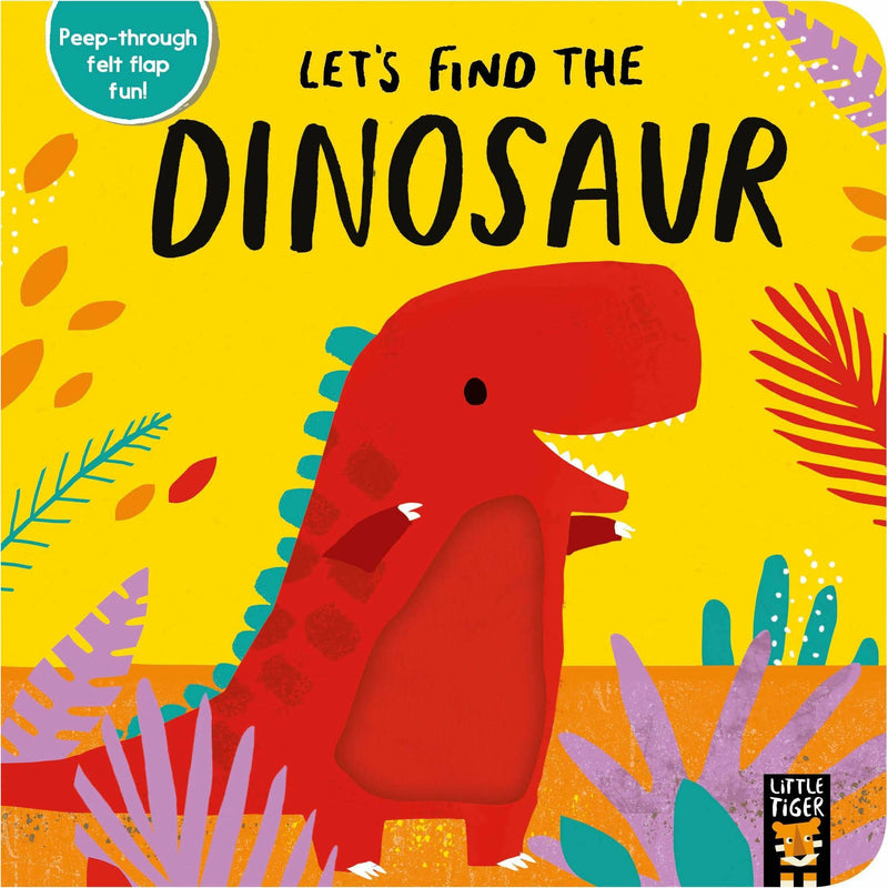 Little Tiger felt lift-the-flap book from Alex Willmore's Let's Find The Animals collection, featuring animal illustrations and interactive flaps.