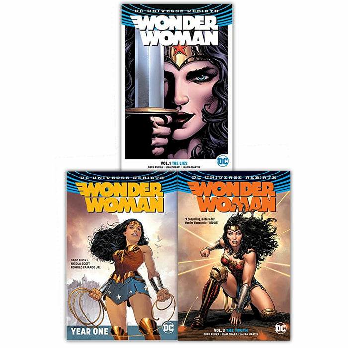 Wonder Woman Rebirth Collection 3 Books Set (The Lies, Year One, The Truth) - The Book Bundle