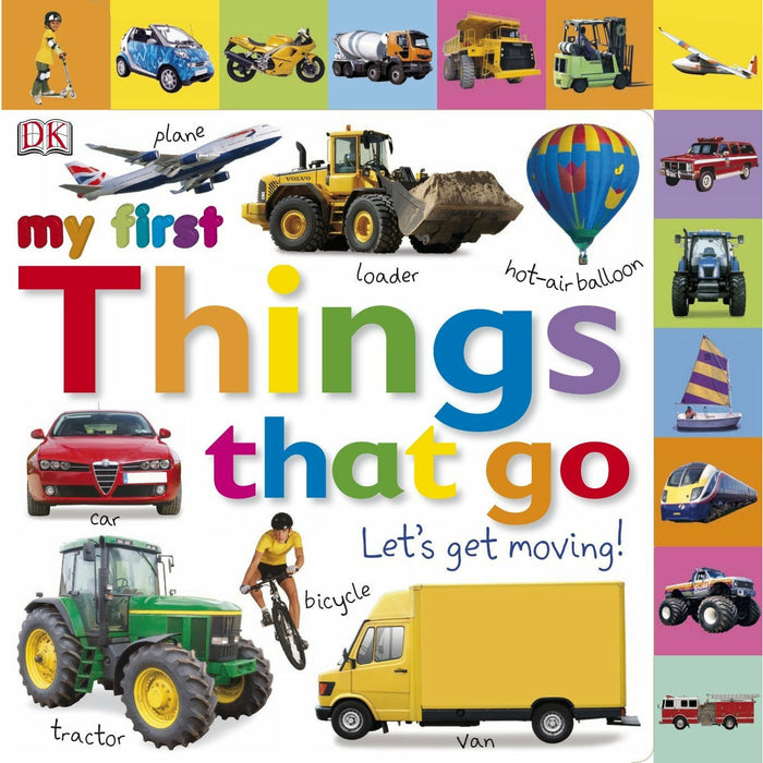 DK My First Collection 3 books Set Trucks and Diggers Let's Get Driving, Words - The Book Bundle