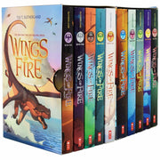 Wings of Fire Series 1-10 Books Collection Set (The Brightest Night, The Dark Secret, The Hidden Kingdom, The Lost Hair) - The Book Bundle